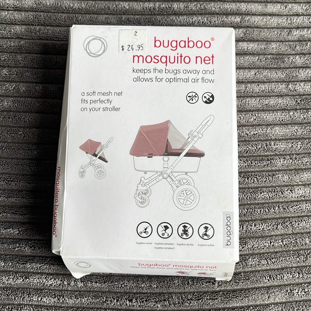 Bugaboo mosquito net, new in the box, never used